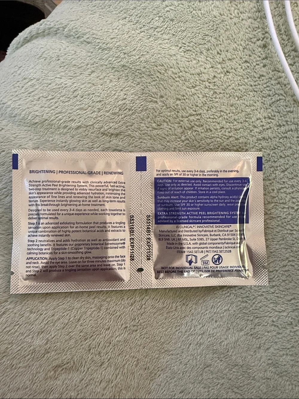 IS clinical (1-5) Extra Strength Active Peel Brightening System